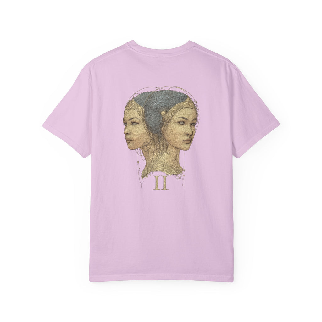 Zodiac Gemini T-Shirt — Premium Horoscope Art Gemini Astrology Tee
