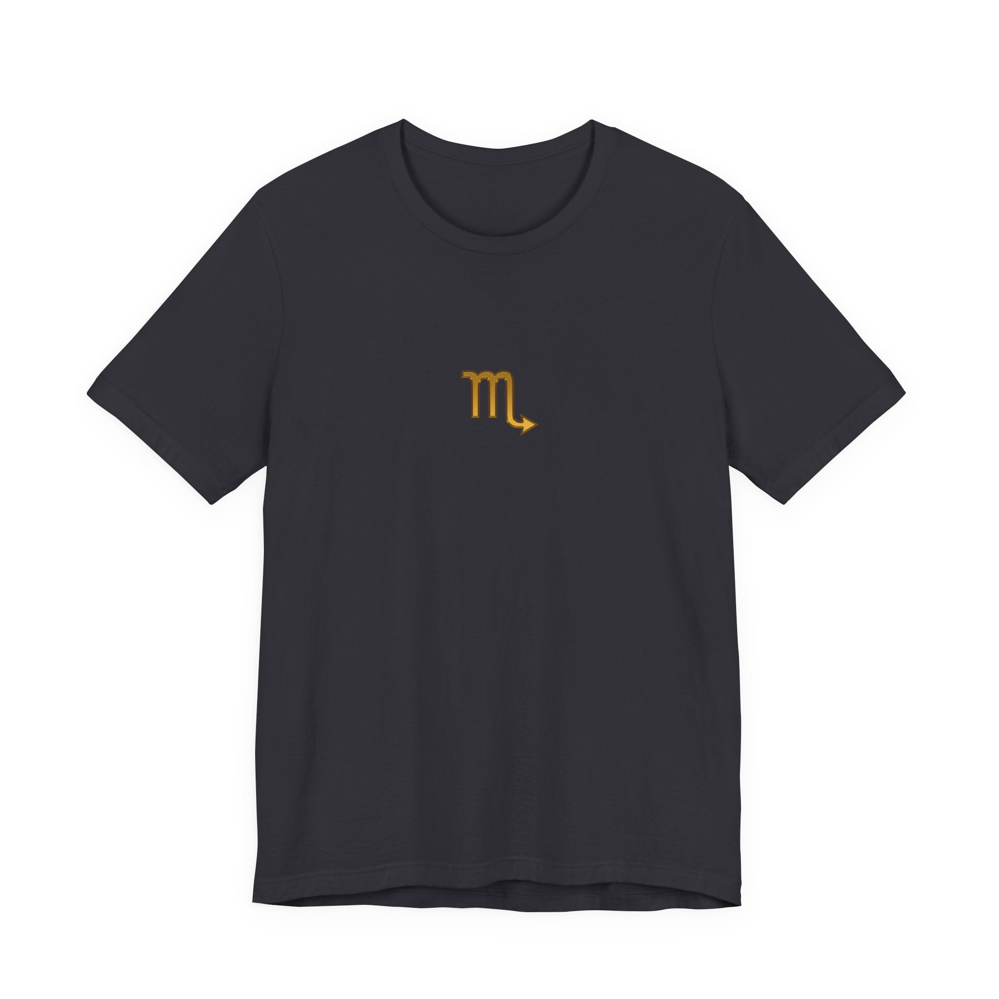 Scorpio Zodiac Tee — Minimal Gold Symbol Shirt