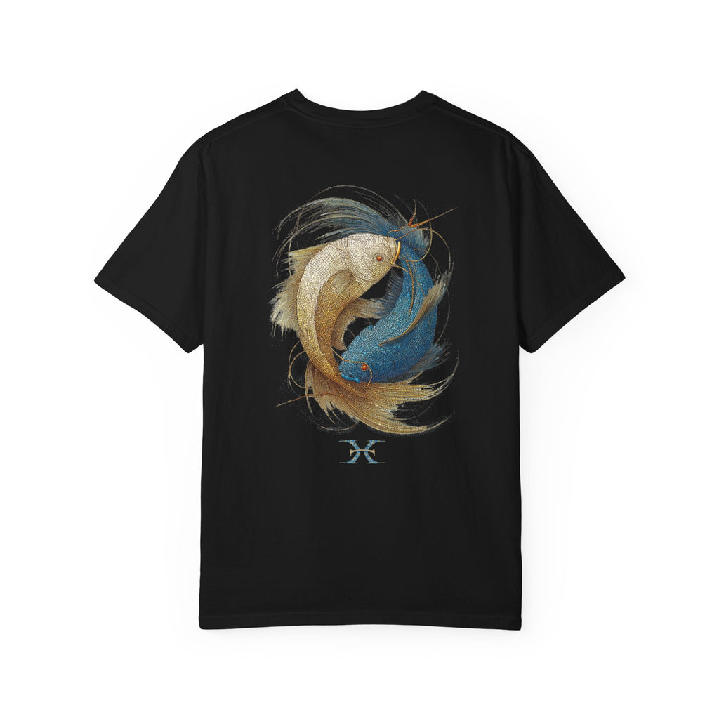 Zodiac Pisces T-Shirt — Premium Horoscope Art Pisces Astrology Tee