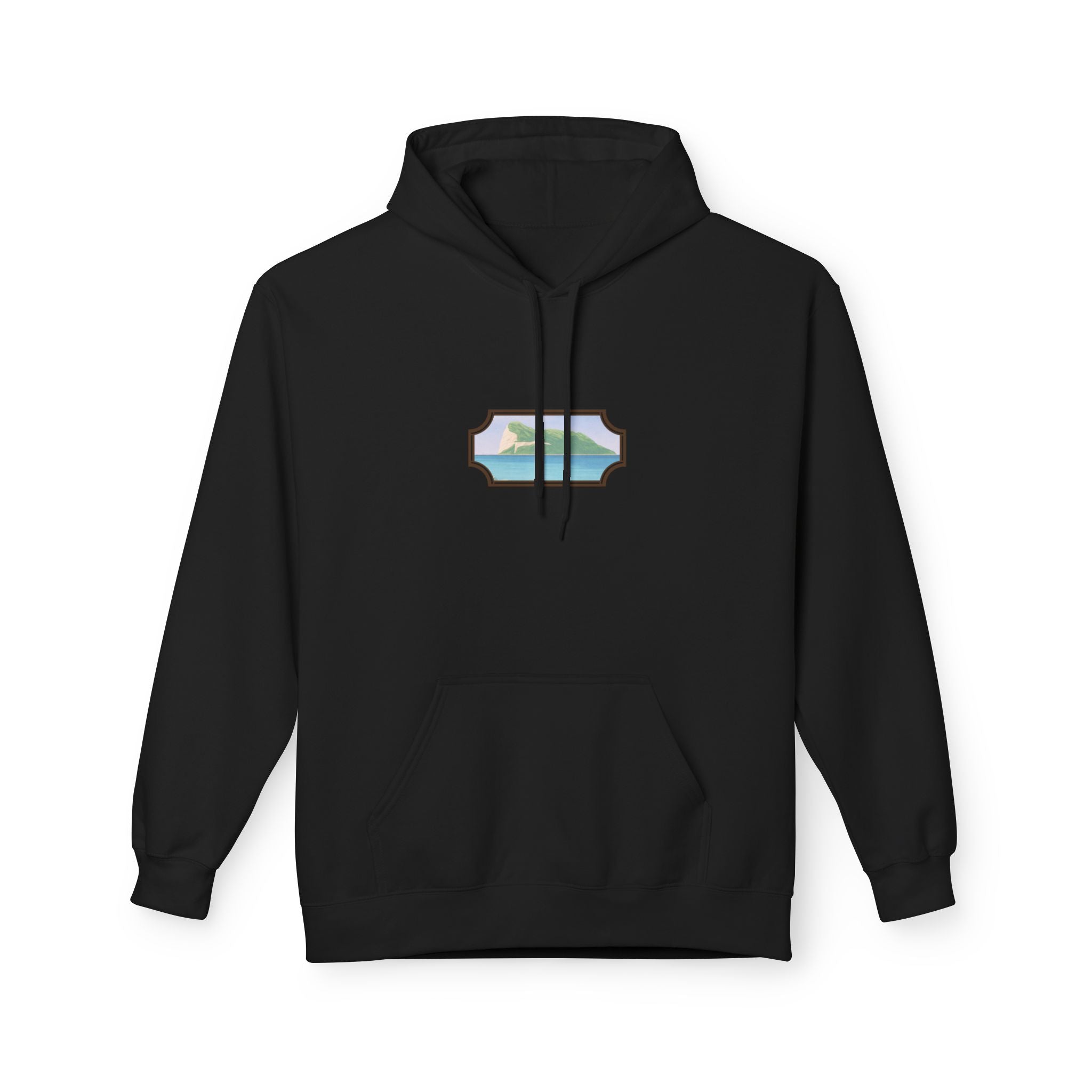 Gibraltar Del Levante Hoodie — Premium Coastal Window Art Hoodie | Gibraltar Heritage Apparel