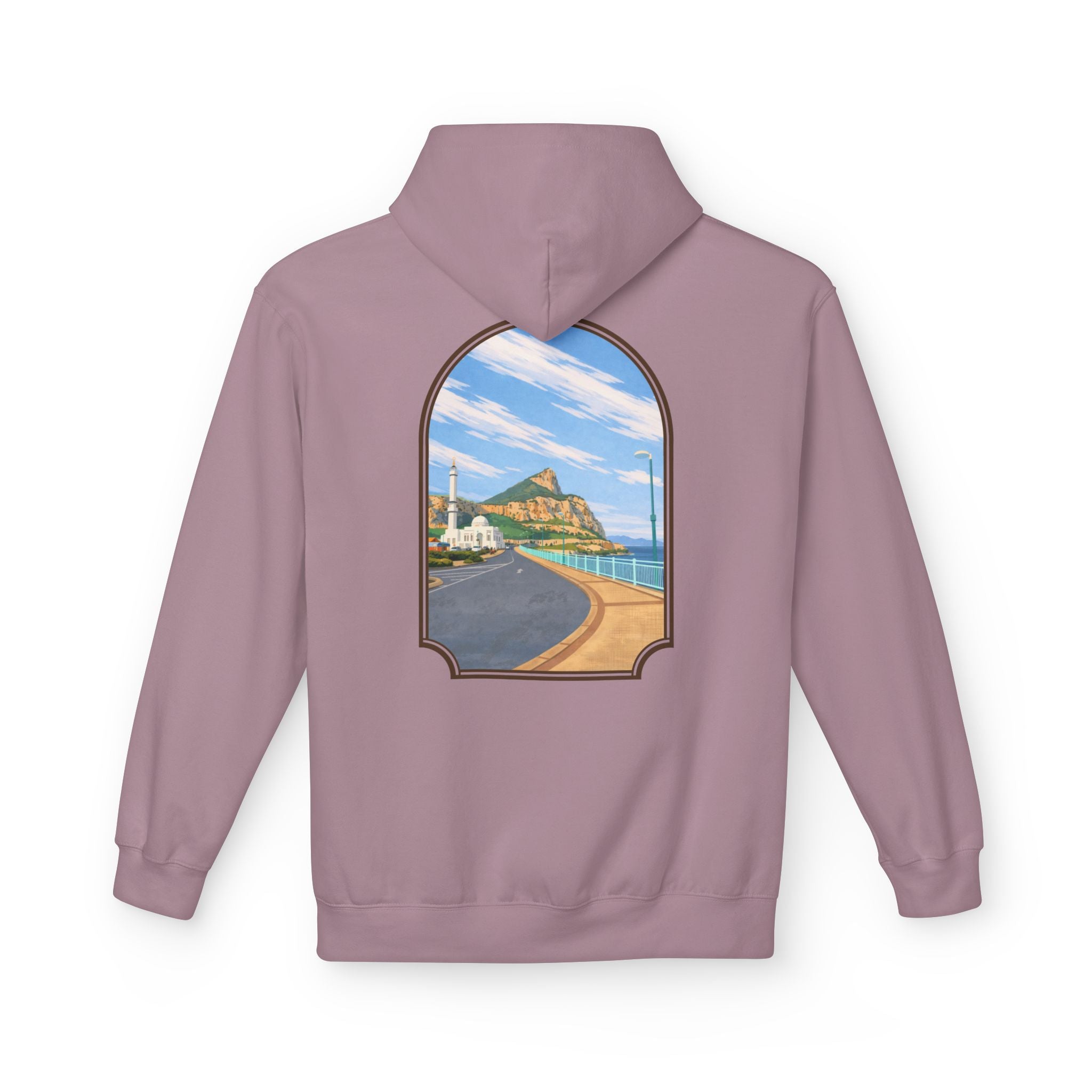 Gibraltar La Mezquita Hoodie — Premium Mosque Window Art Hoodie | Gibraltar Heritage Apparel