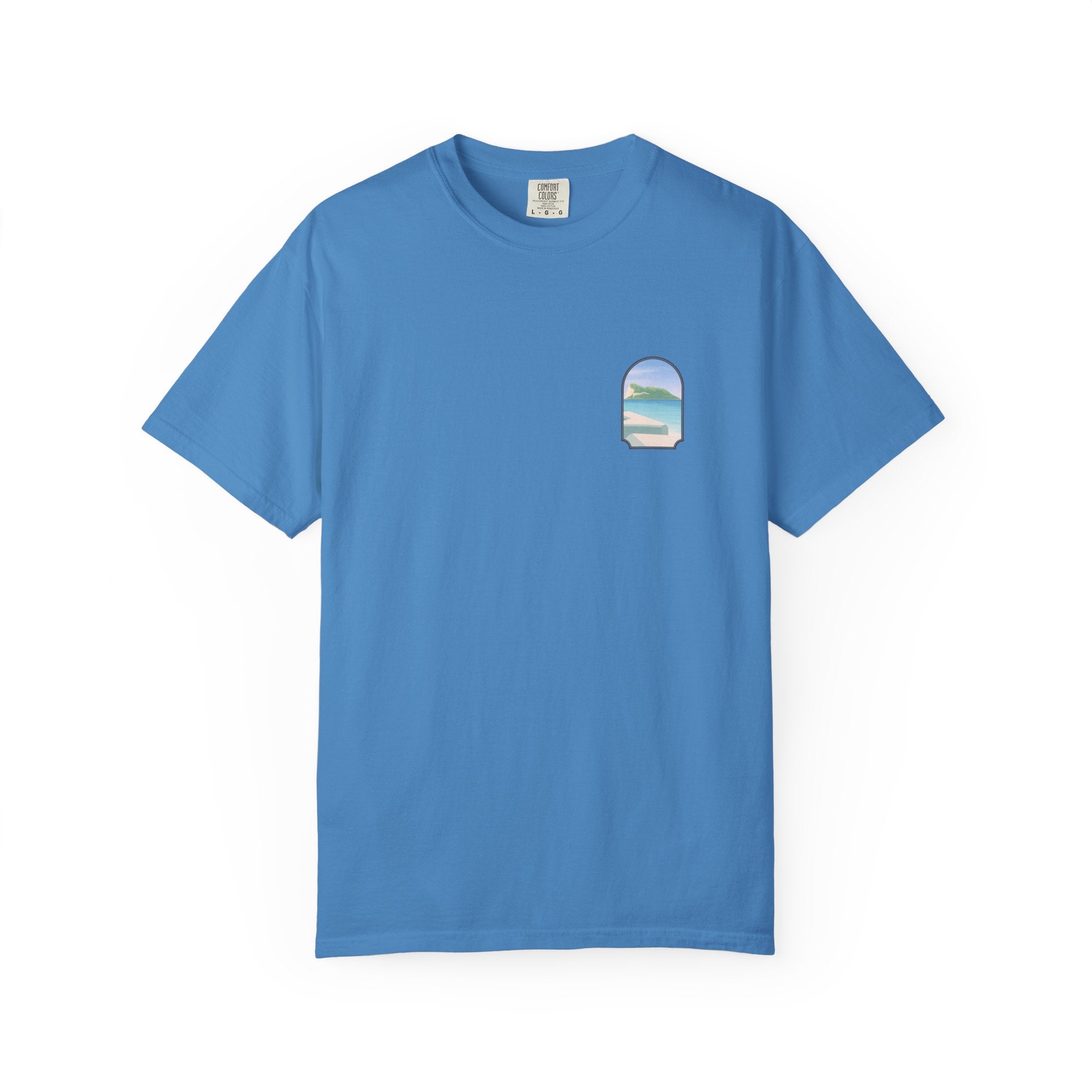 Gibraltar T-Shirt — Del Poniente Coastal Graphic Tee | Mediterranean Landmark