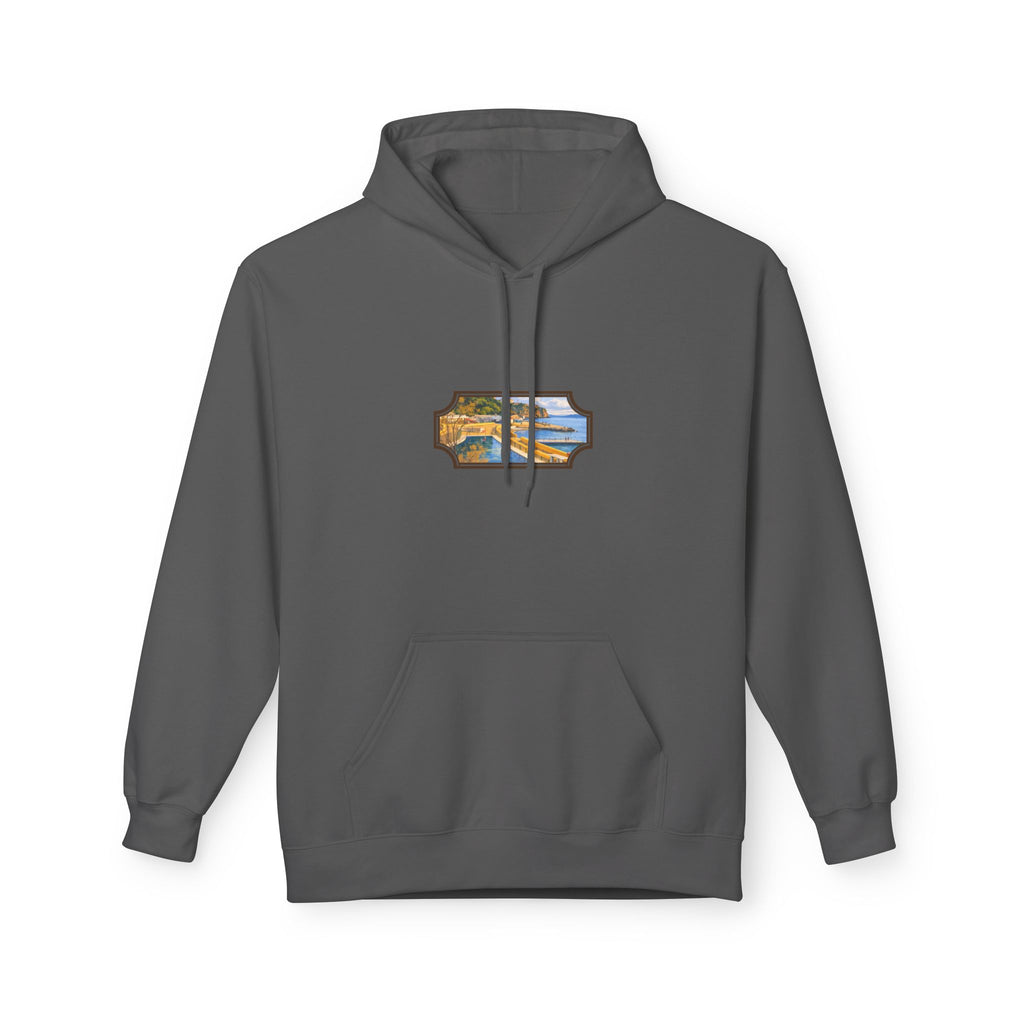Gibraltar El Quarri Hoodie — Premium Seascape Window Art Hoodie | Gibraltar Heritage Apparel