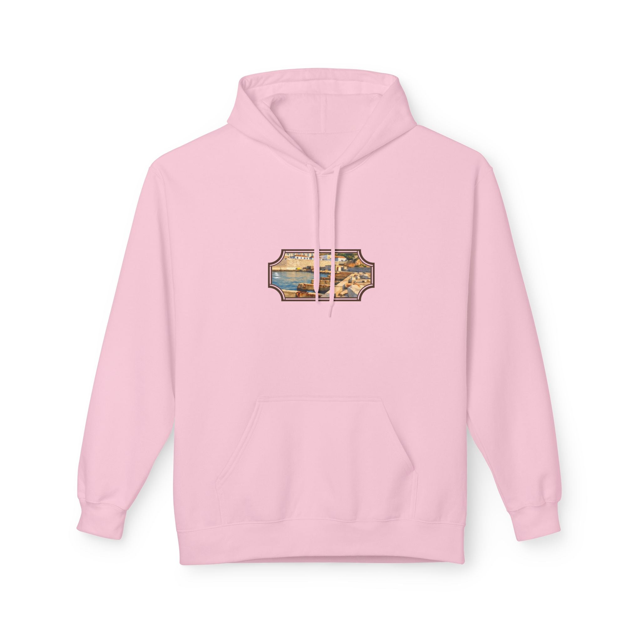 Gibraltar El Rolli Hoodie — Premium Harbor Window Art Hoodie | Gibraltar Heritage Apparel