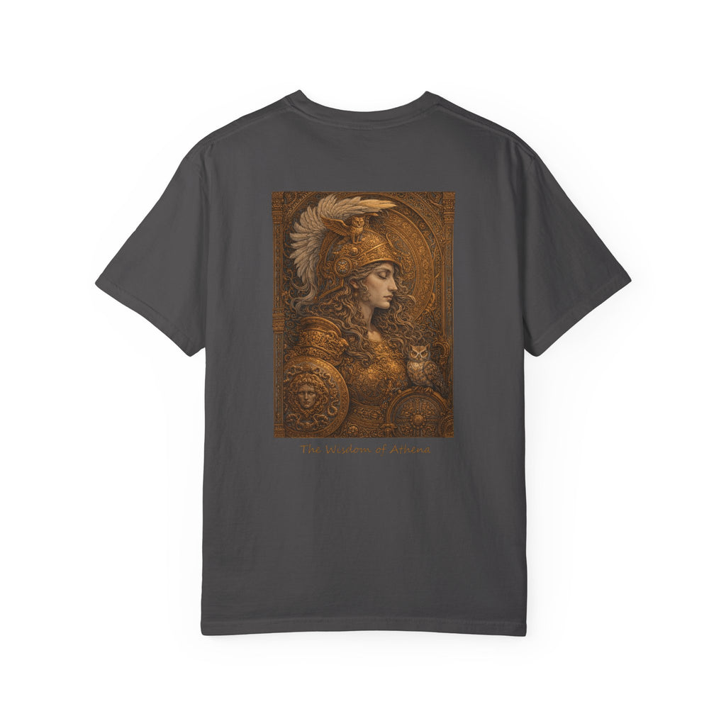 The Wisdom of Athena T-Shirt — Greek Goddess Mythology Art Tee | Athena Wisdom