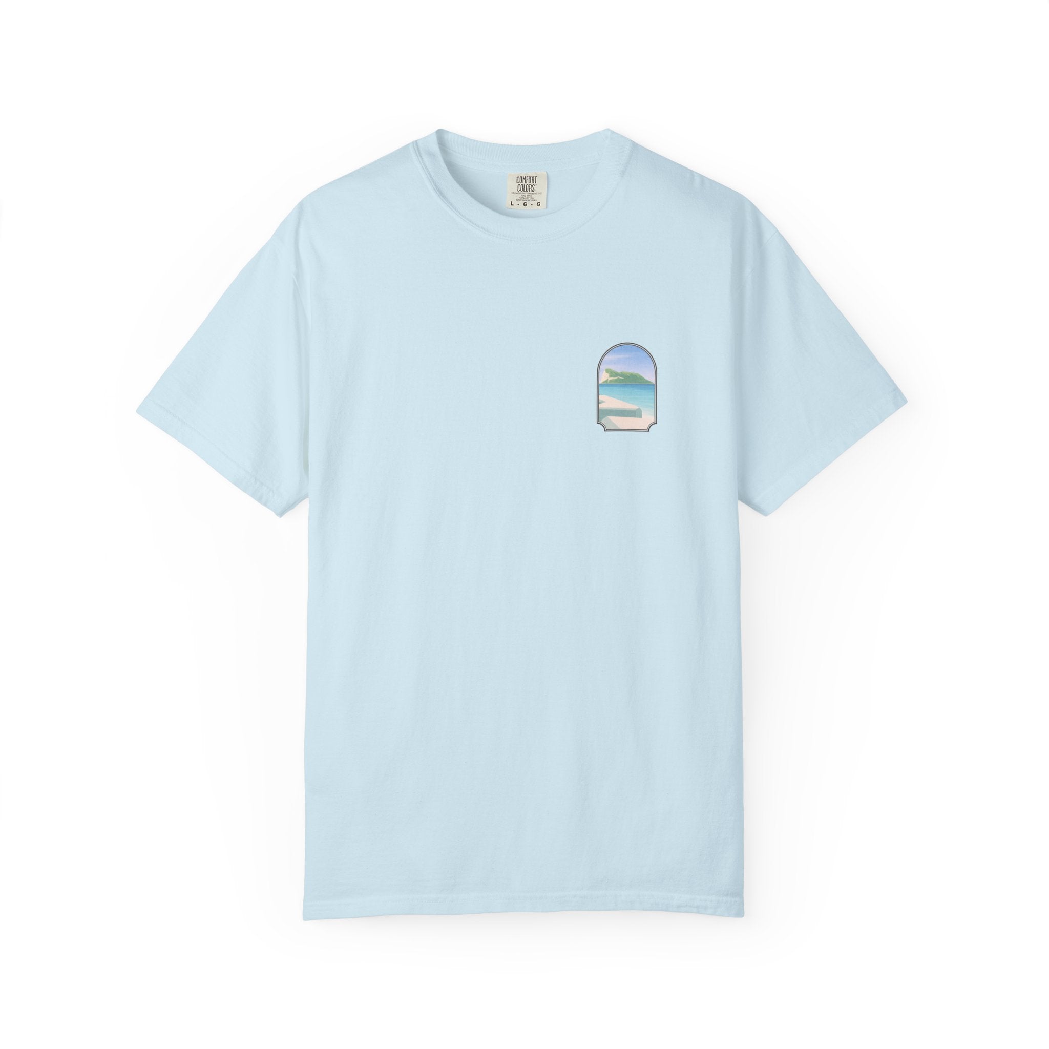 Gibraltar T-Shirt — Del Poniente Coastal Graphic Tee | Mediterranean Landmark