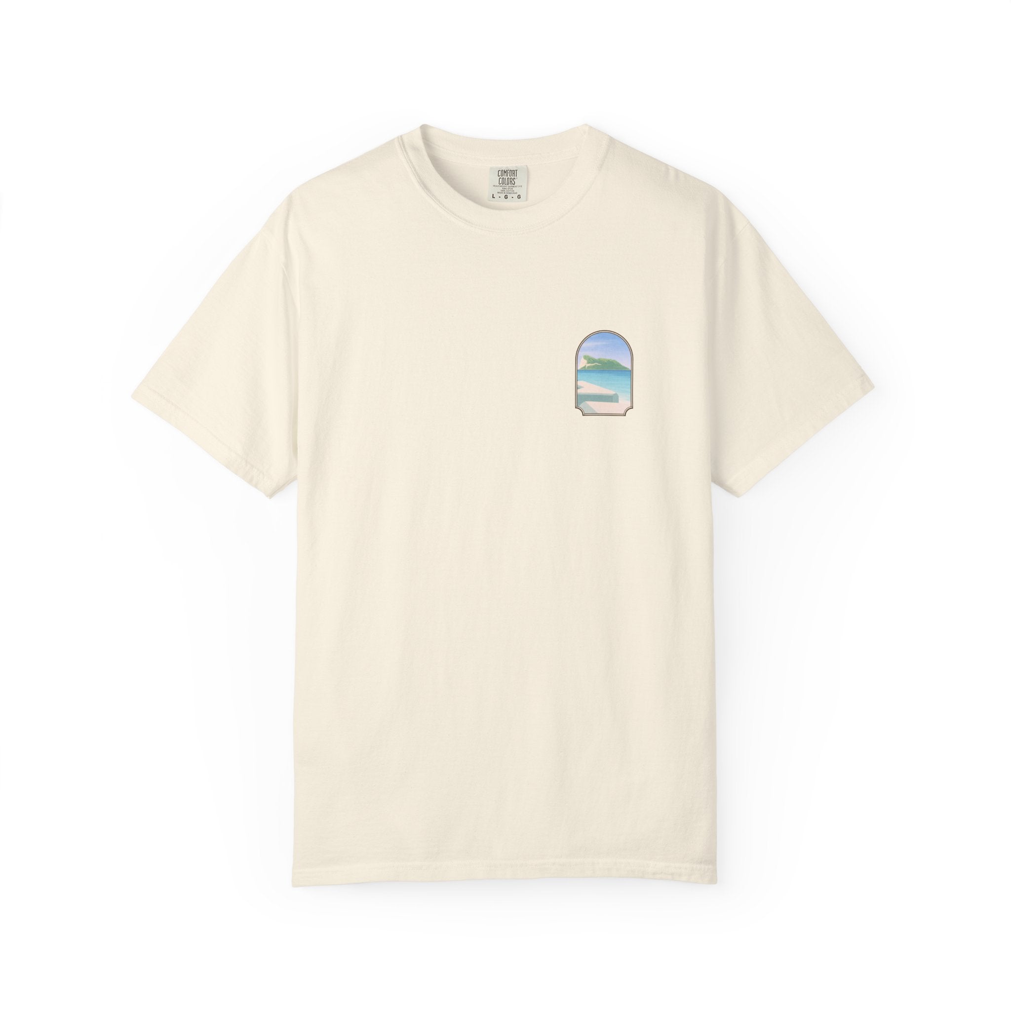 Gibraltar T-Shirt — Del Poniente Coastal Graphic Tee | Mediterranean Landmark