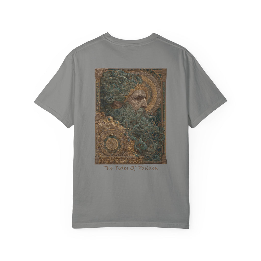 The Tides of Poseidon T-Shirt — Greek God Mythology Art Tee | Poseidon Sea God