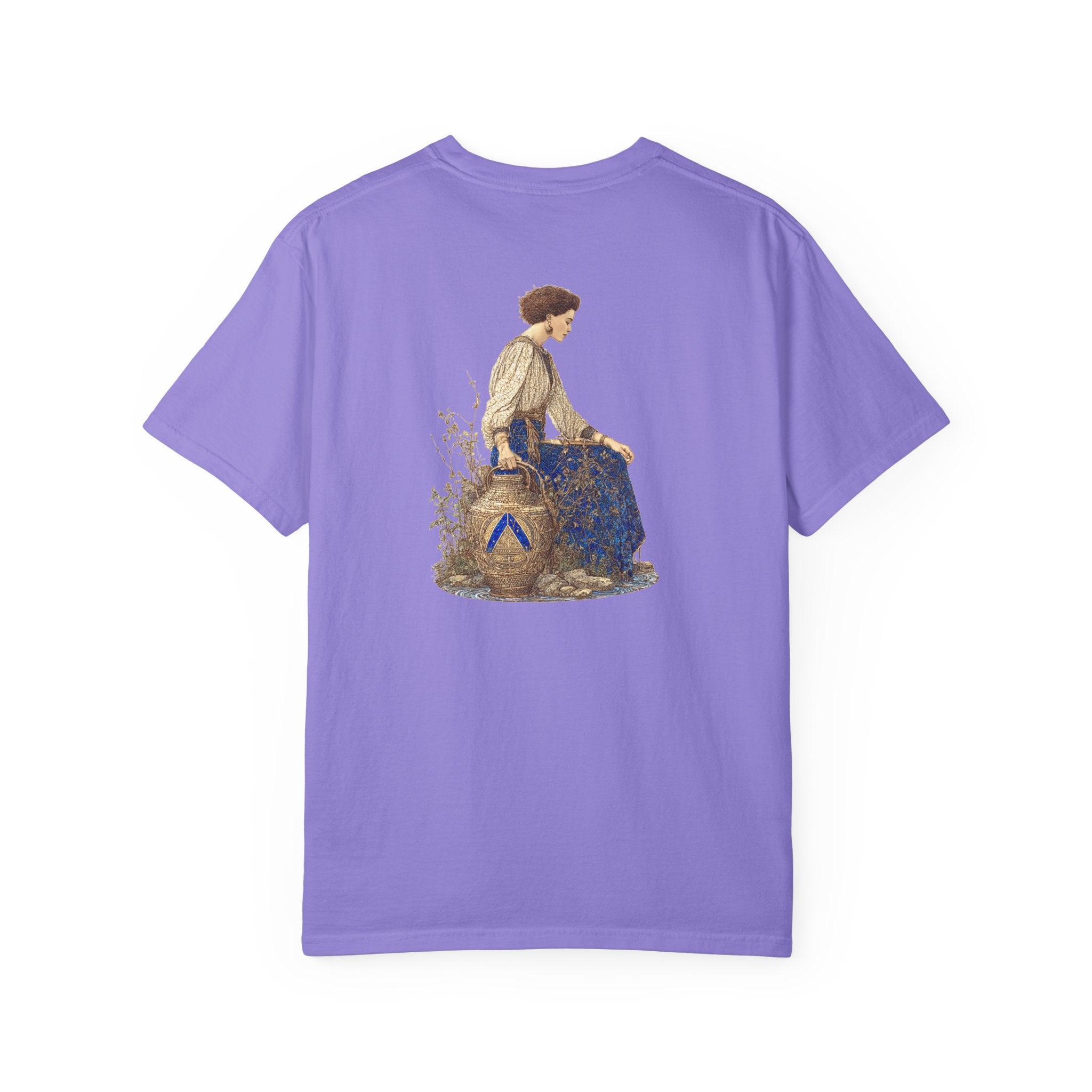Zodiac Aquarius T-Shirt — Premium Horoscope Art Aquarius Astrology Tee