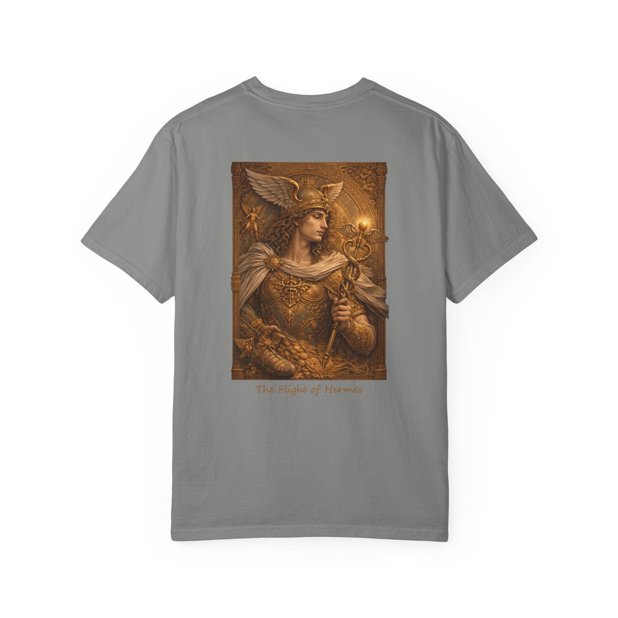 The Flight of Hermes T-Shirt — Greek God Mythology Art Tee | Hermes Messenger