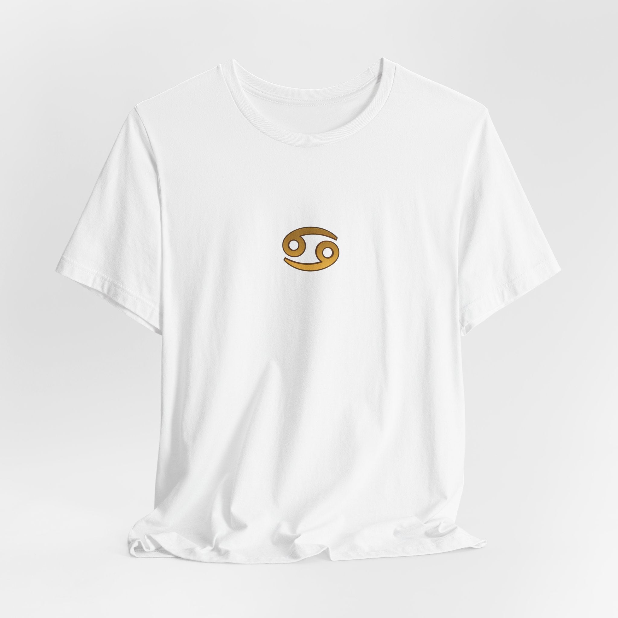 Cancer Zodiac Tee — Minimal Gold Capricorn Symbol Shirt