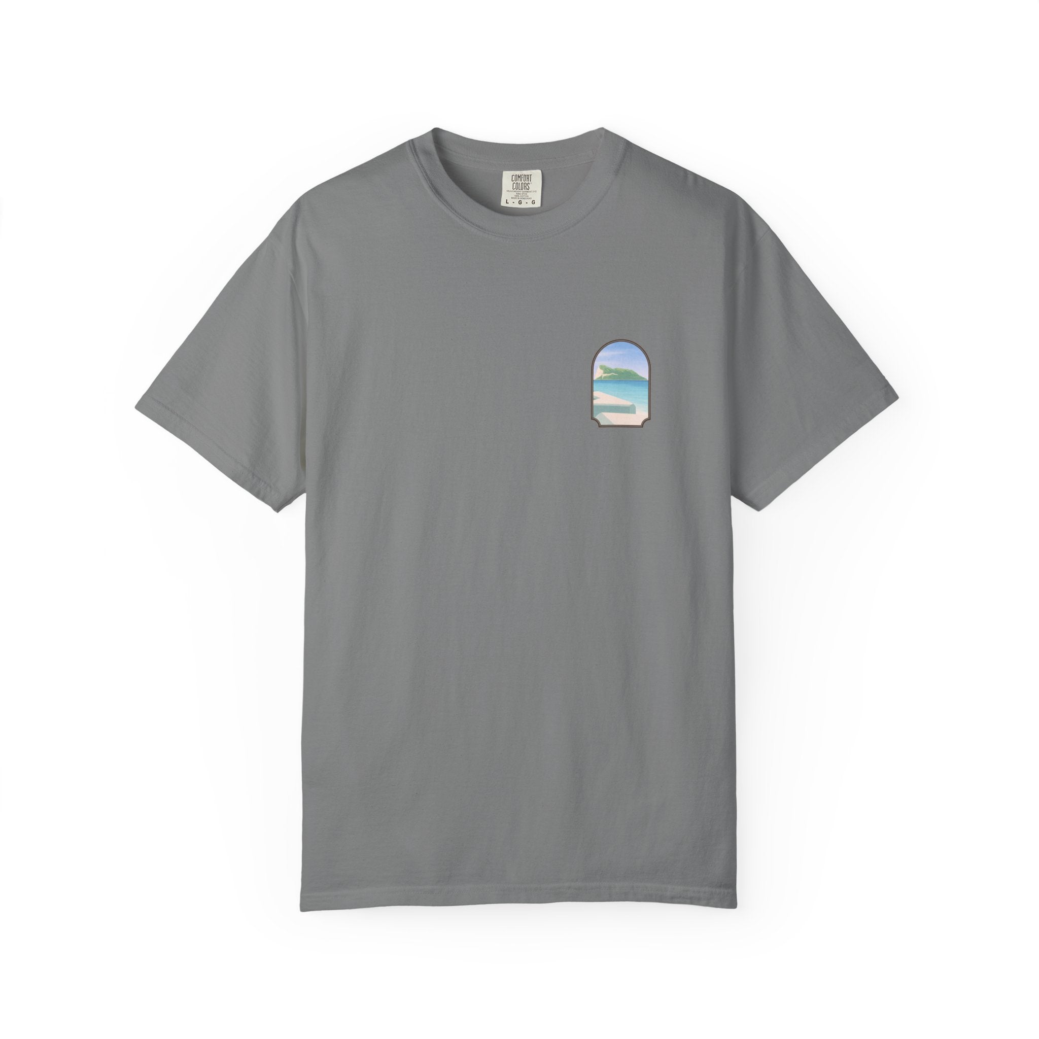 Gibraltar T-Shirt — Del Poniente Coastal Graphic Tee | Mediterranean Landmark