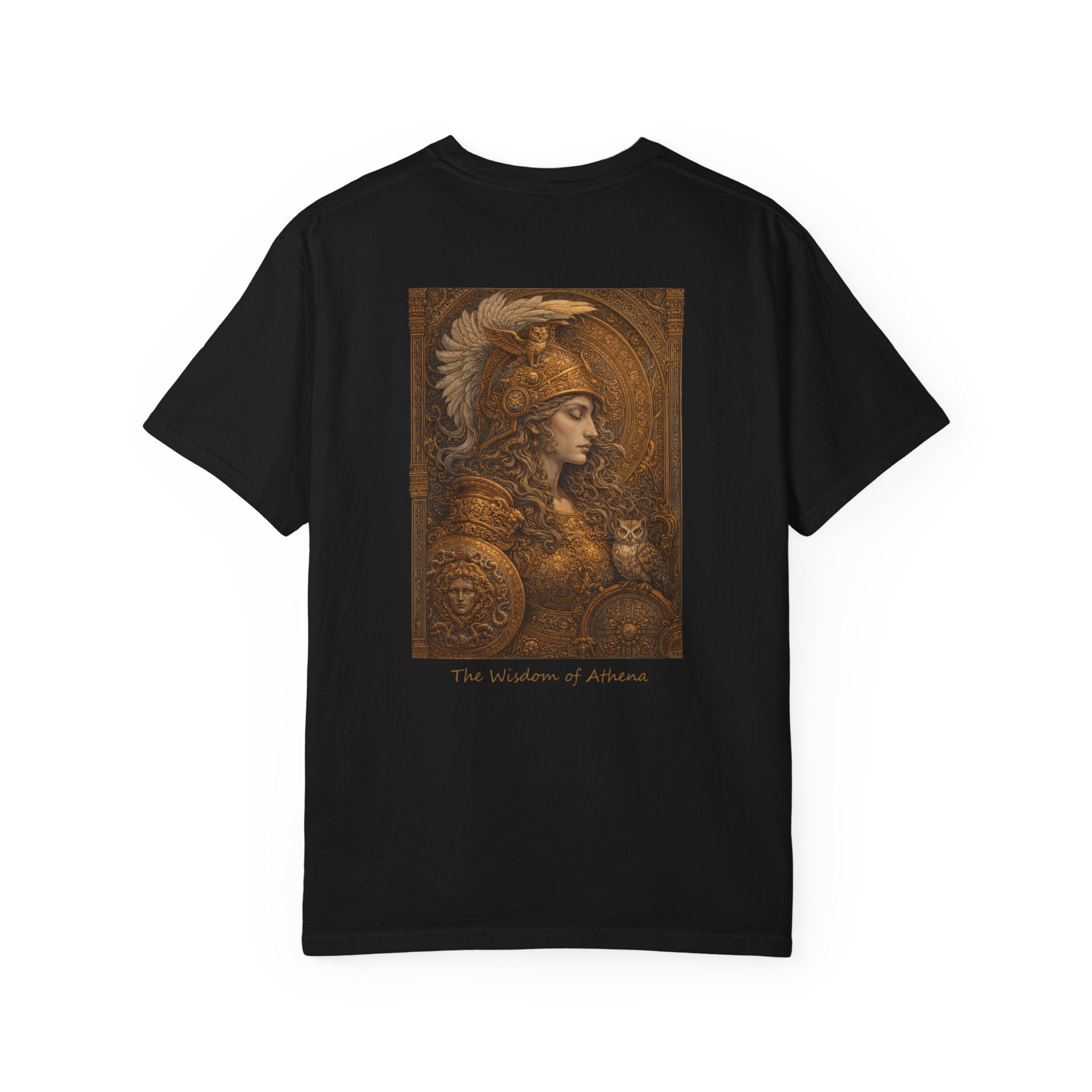 The Wisdom of Athena T-Shirt — Greek Goddess Mythology Art Tee | Athena Wisdom