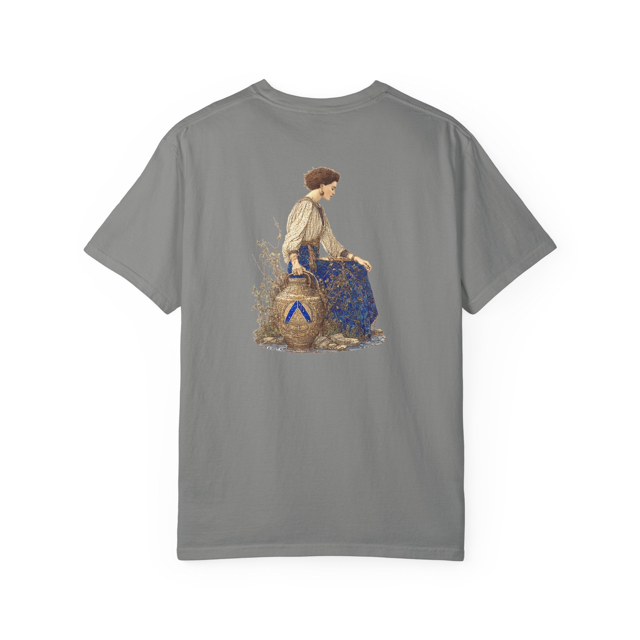 Zodiac Aquarius T-Shirt — Premium Horoscope Art Aquarius Astrology Tee