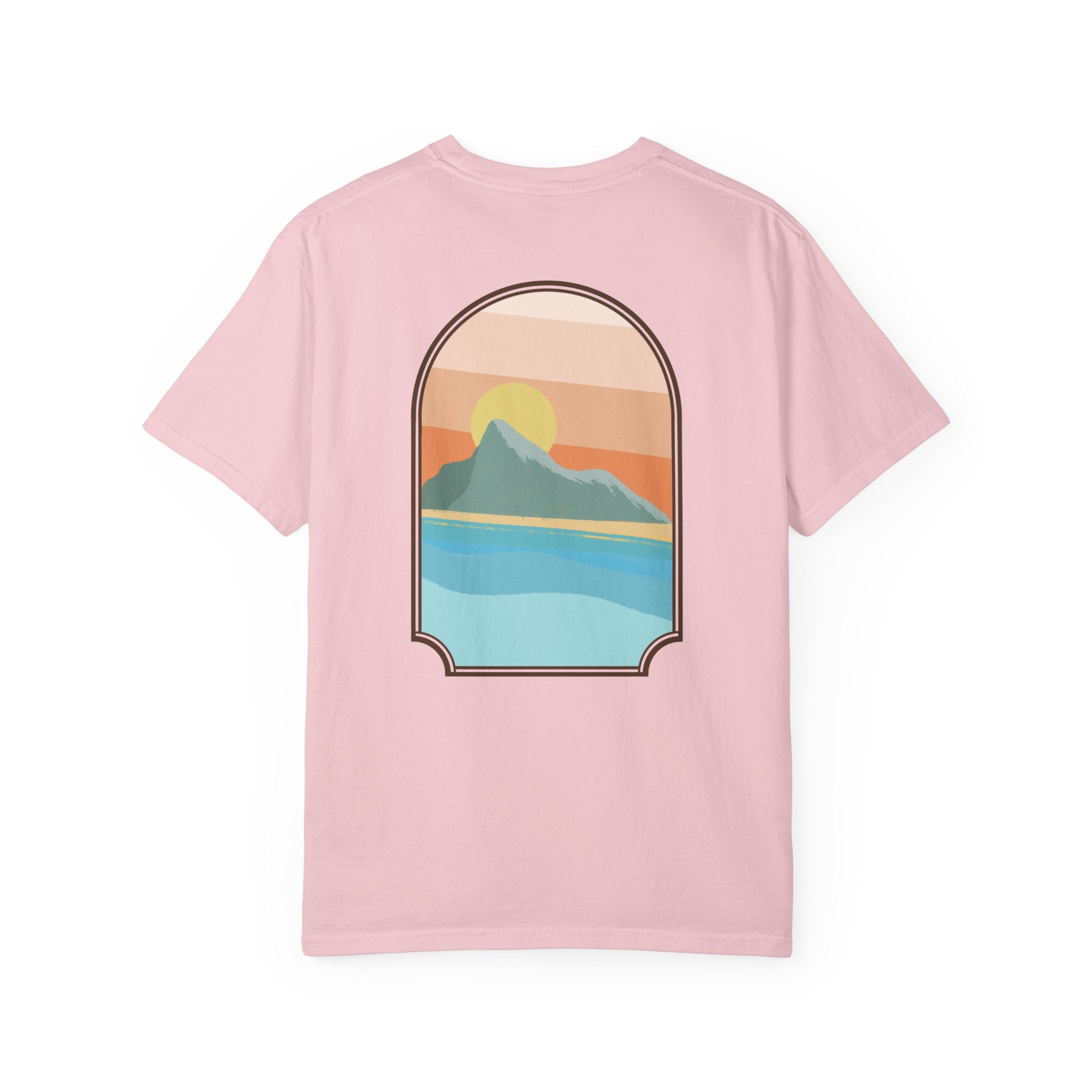 Rock of Gibraltar T-Shirt — Del Levante Coastal Art Graphic Tee | Mediterranean Landmark