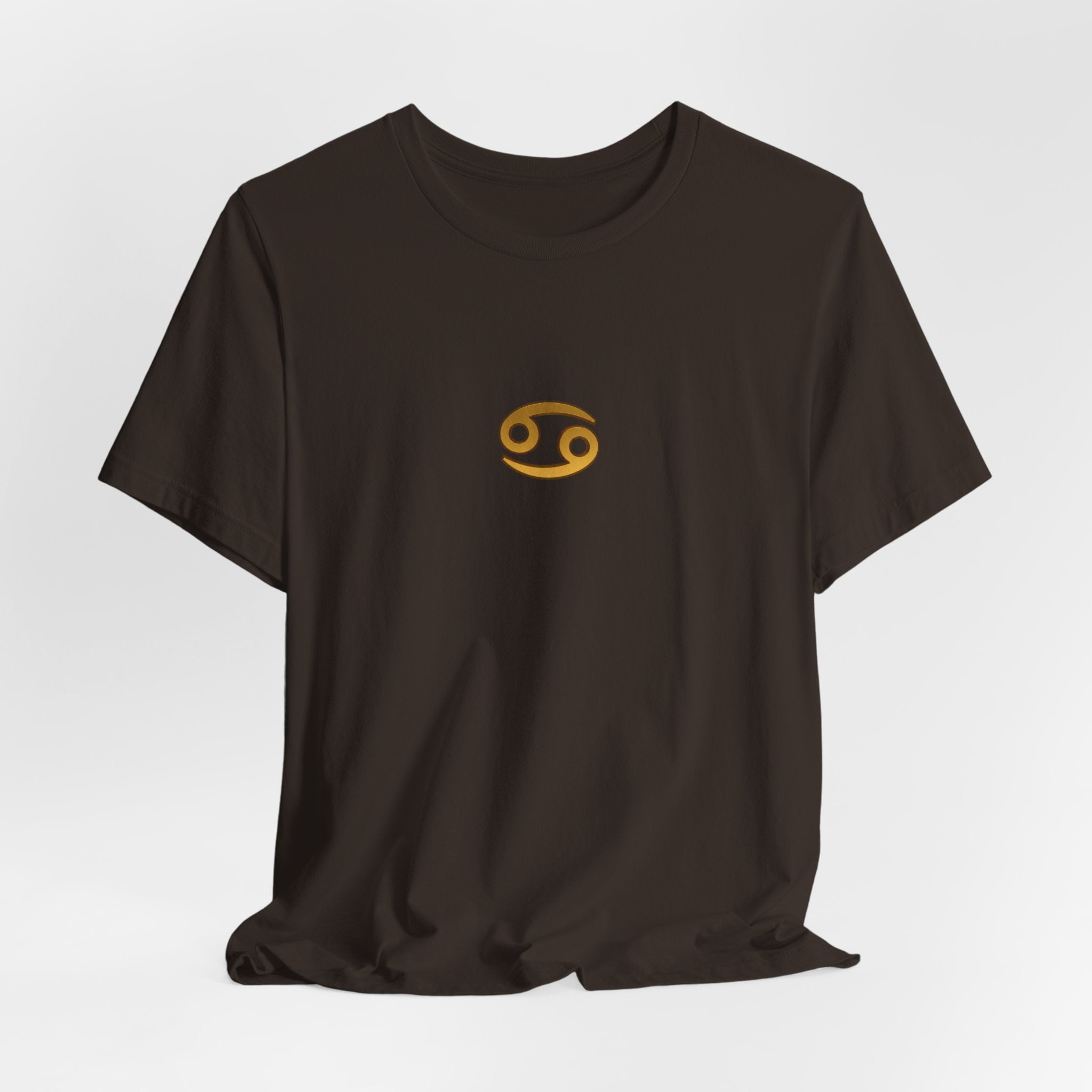 Cancer Zodiac Tee — Minimal Gold Capricorn Symbol Shirt