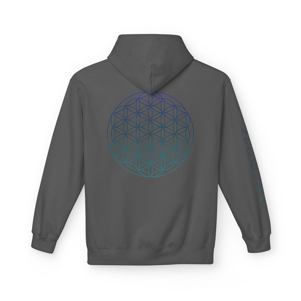 Flower of Life Hoodie — Geometric Sacred Geometry Pullover | Spiritual Design