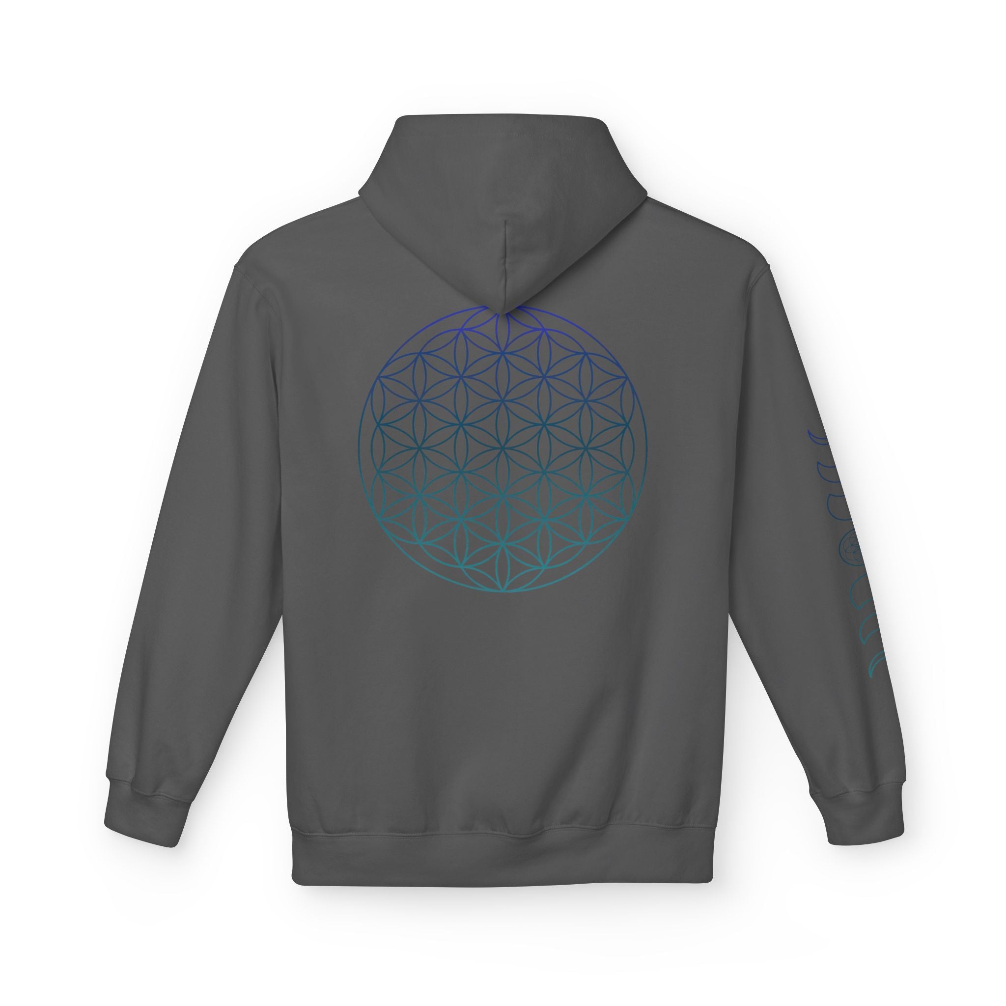 Flower of Life Hoodie — Geometric Sacred Geometry Pullover | Spiritual Design