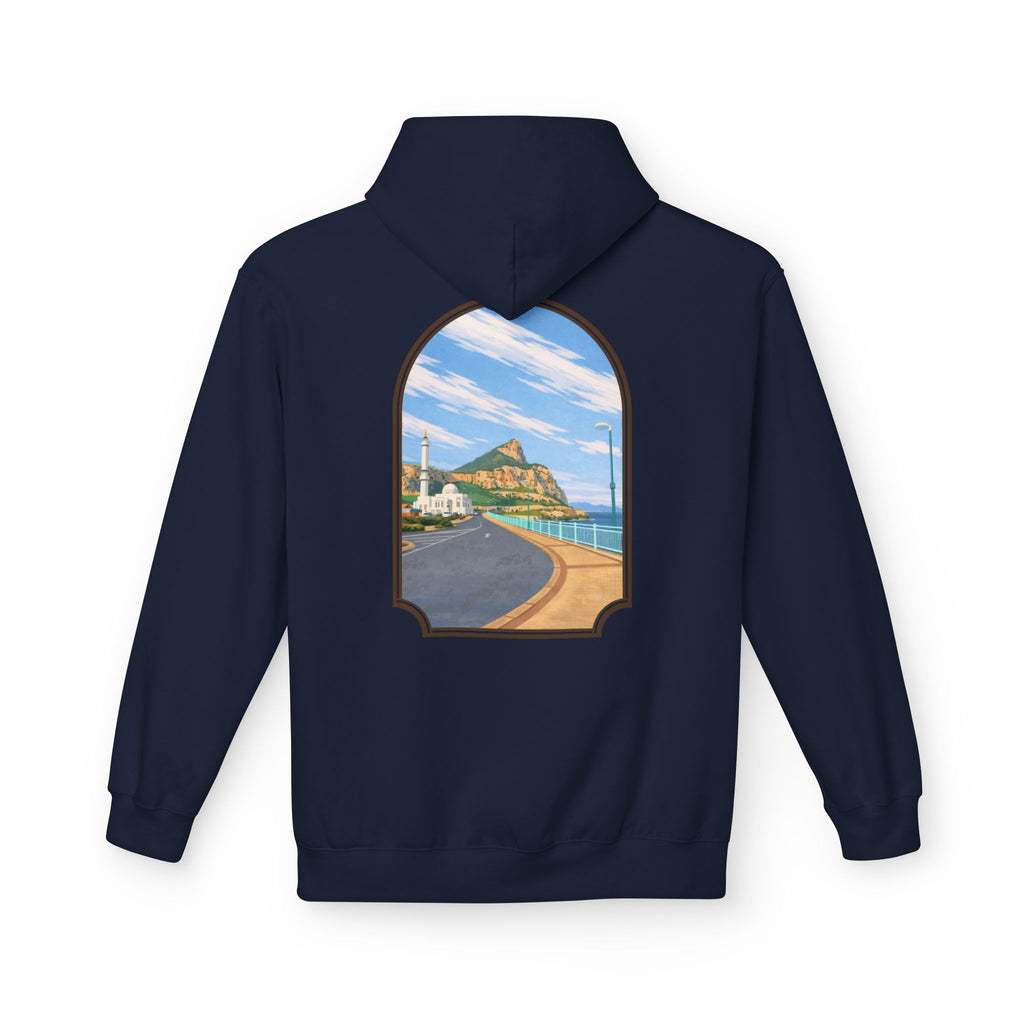 Gibraltar La Mezquita Hoodie — Premium Mosque Window Art Hoodie | Gibraltar Heritage Apparel