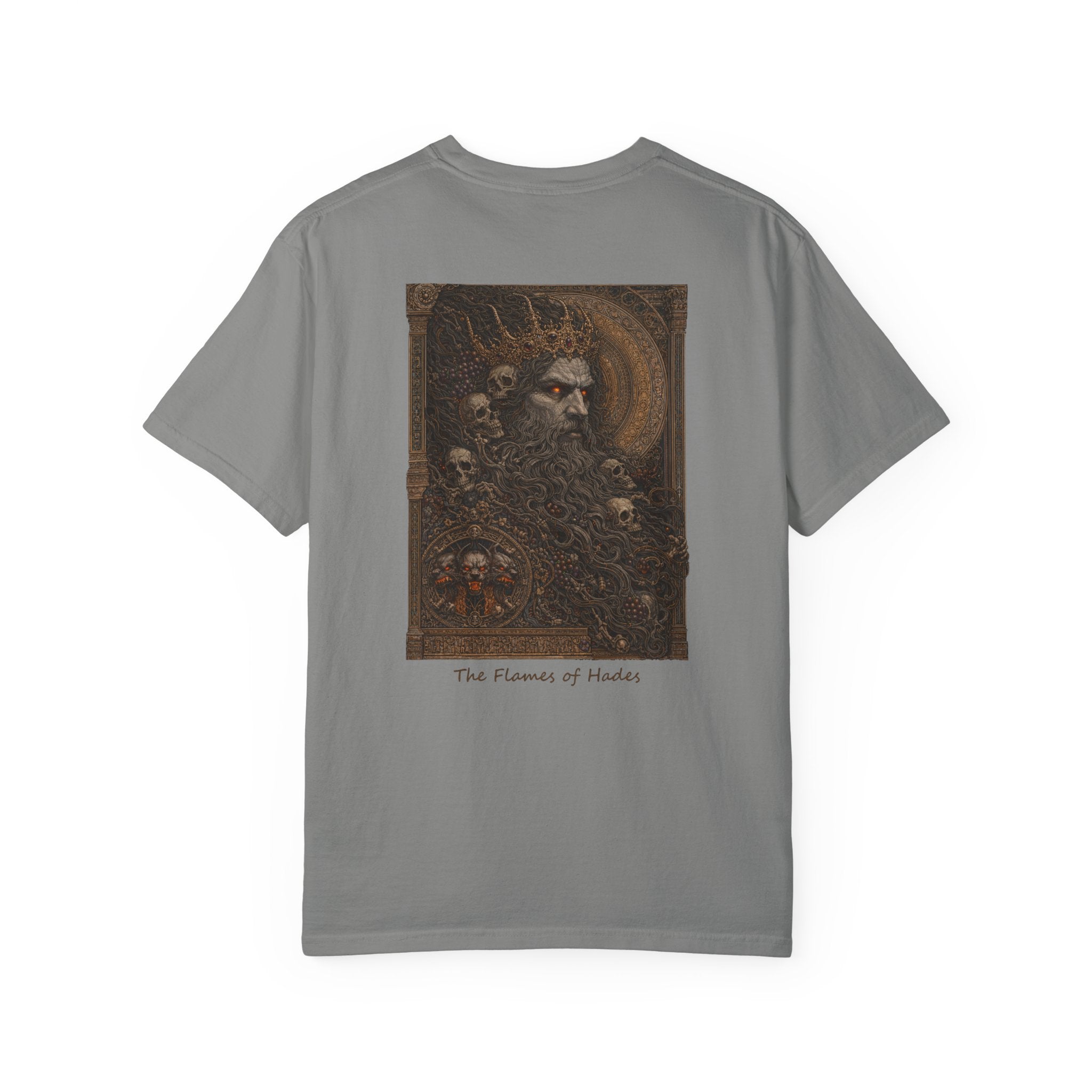 The Flames of Hades T-Shirt — Greek God Mythology Art Tee | Hades Underworld