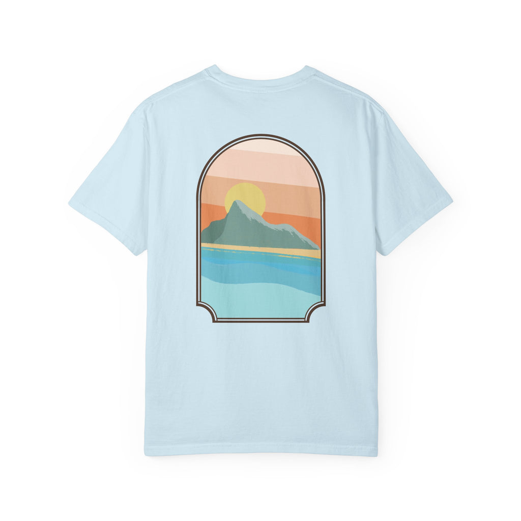Rock of Gibraltar T-Shirt — Del Levante Coastal Art Graphic Tee | Mediterranean Landmark