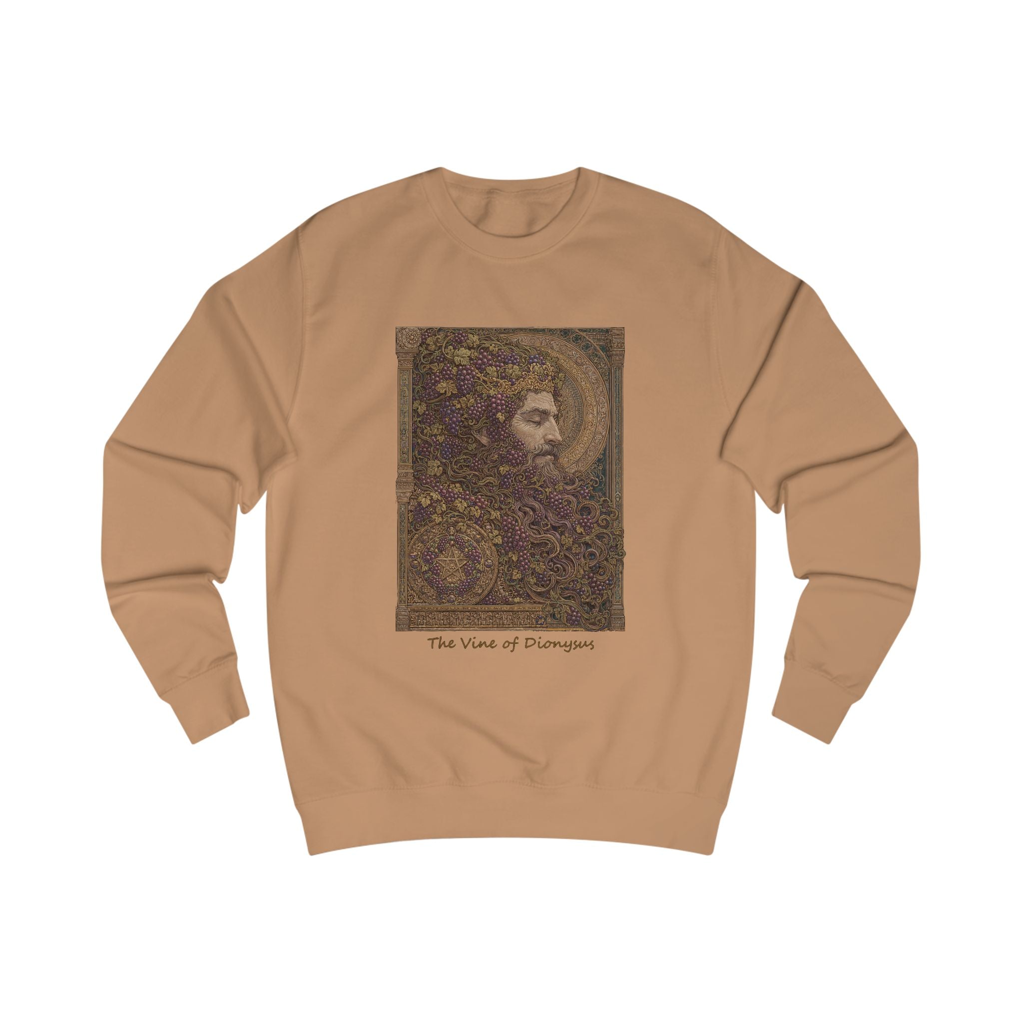 Greek God Dionysus Sweatshirt — "Vines Of Dionysus" Mythology Art Crewneck
