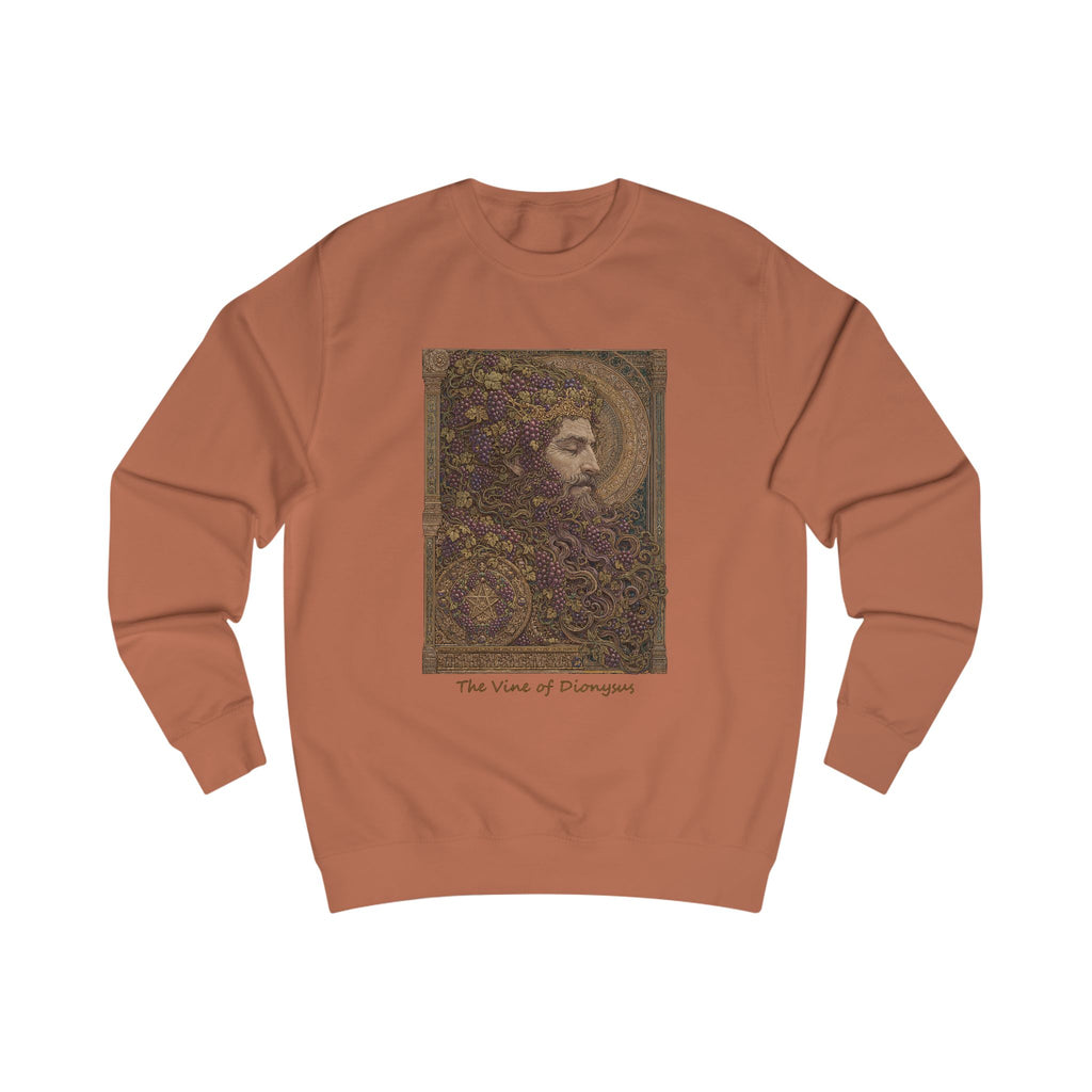 Greek God Dionysus Sweatshirt — "Vines Of Dionysus" Mythology Art Crewneck