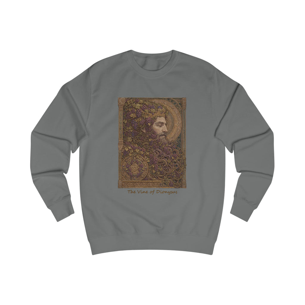 Greek God Dionysus Sweatshirt — "Vines Of Dionysus" Mythology Art Crewneck