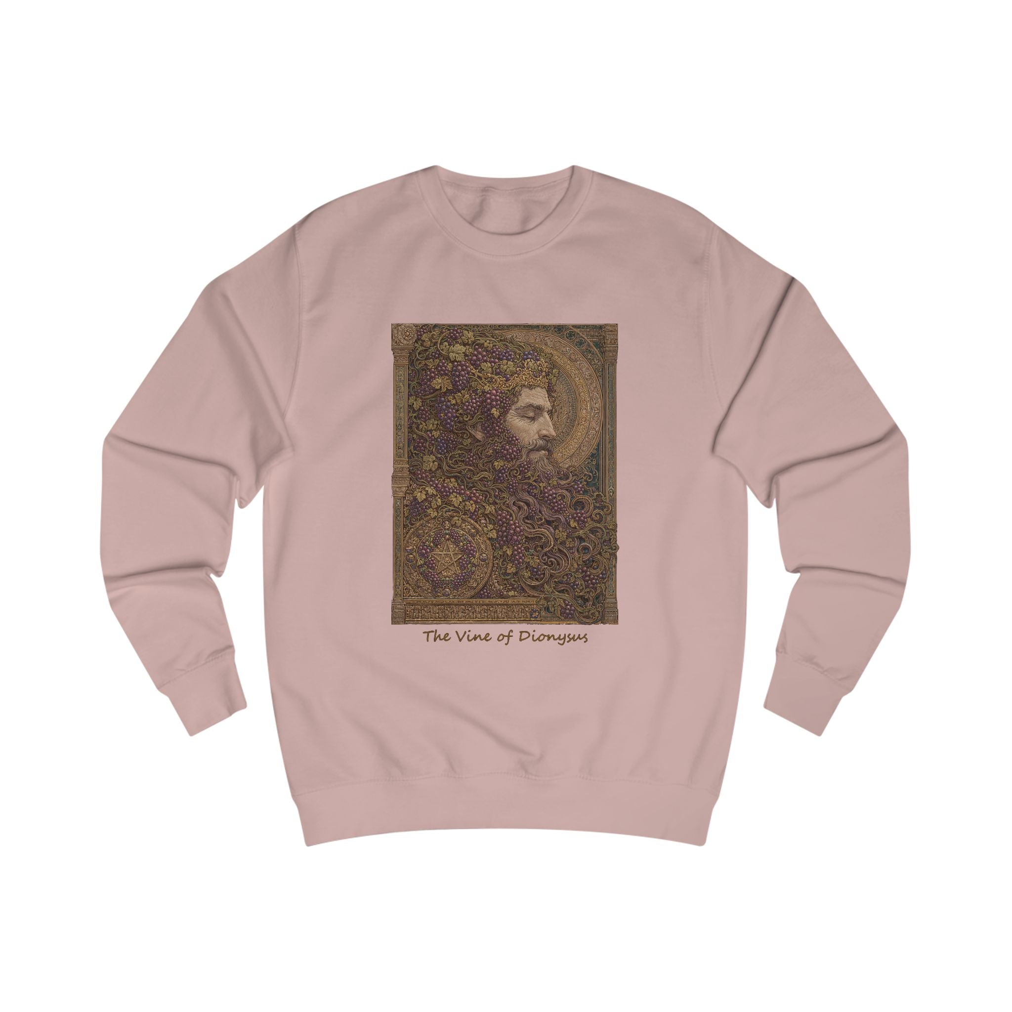 Greek God Dionysus Sweatshirt — "Vines Of Dionysus" Mythology Art Crewneck