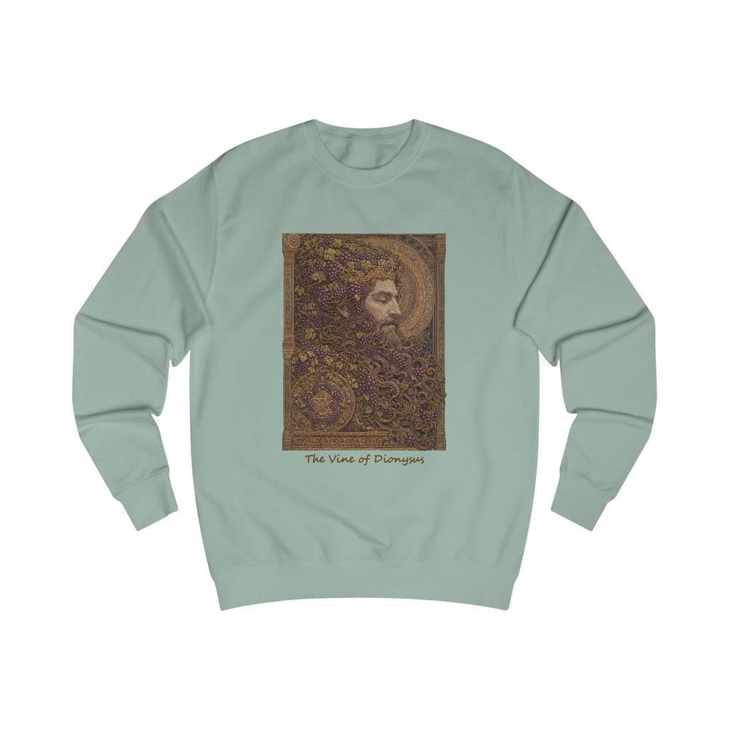 Greek God Dionysus Sweatshirt — "Vines Of Dionysus" Mythology Art Crewneck
