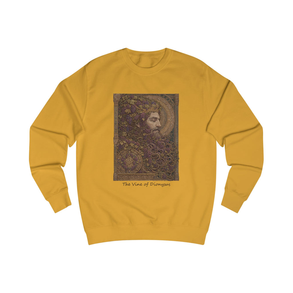 Greek God Dionysus Sweatshirt — "Vines Of Dionysus" Mythology Art Crewneck