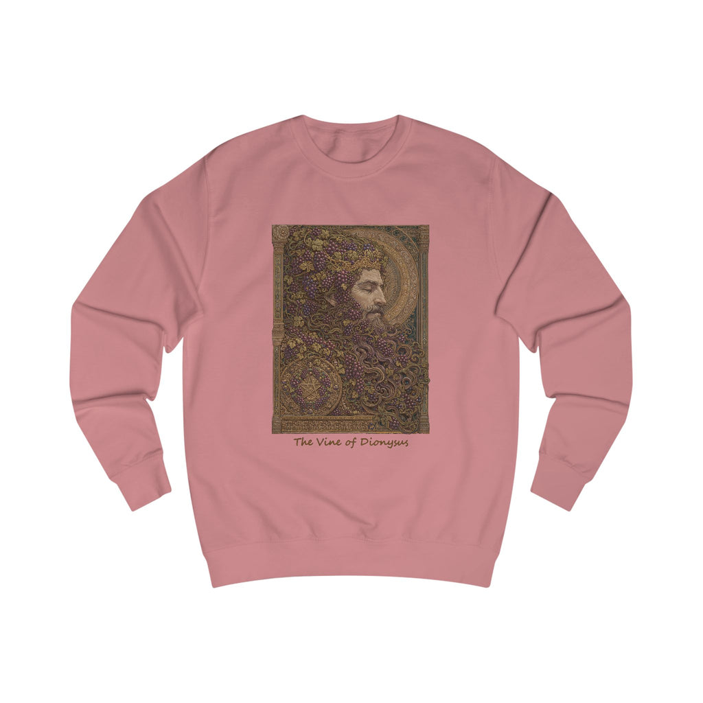 Greek God Dionysus Sweatshirt — "Vines Of Dionysus" Mythology Art Crewneck