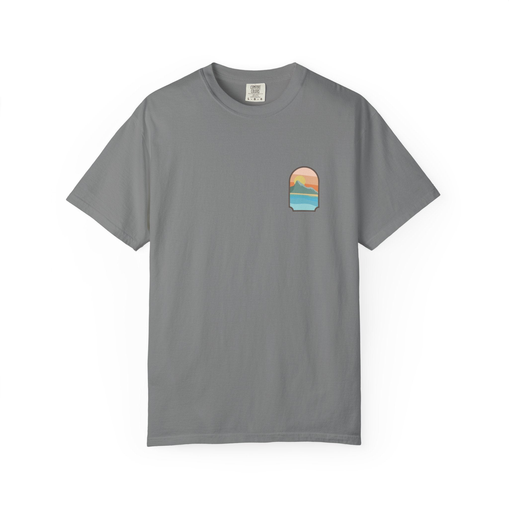 Rock of Gibraltar T-Shirt — Del Levante Coastal Art Graphic Tee | Mediterranean Landmark