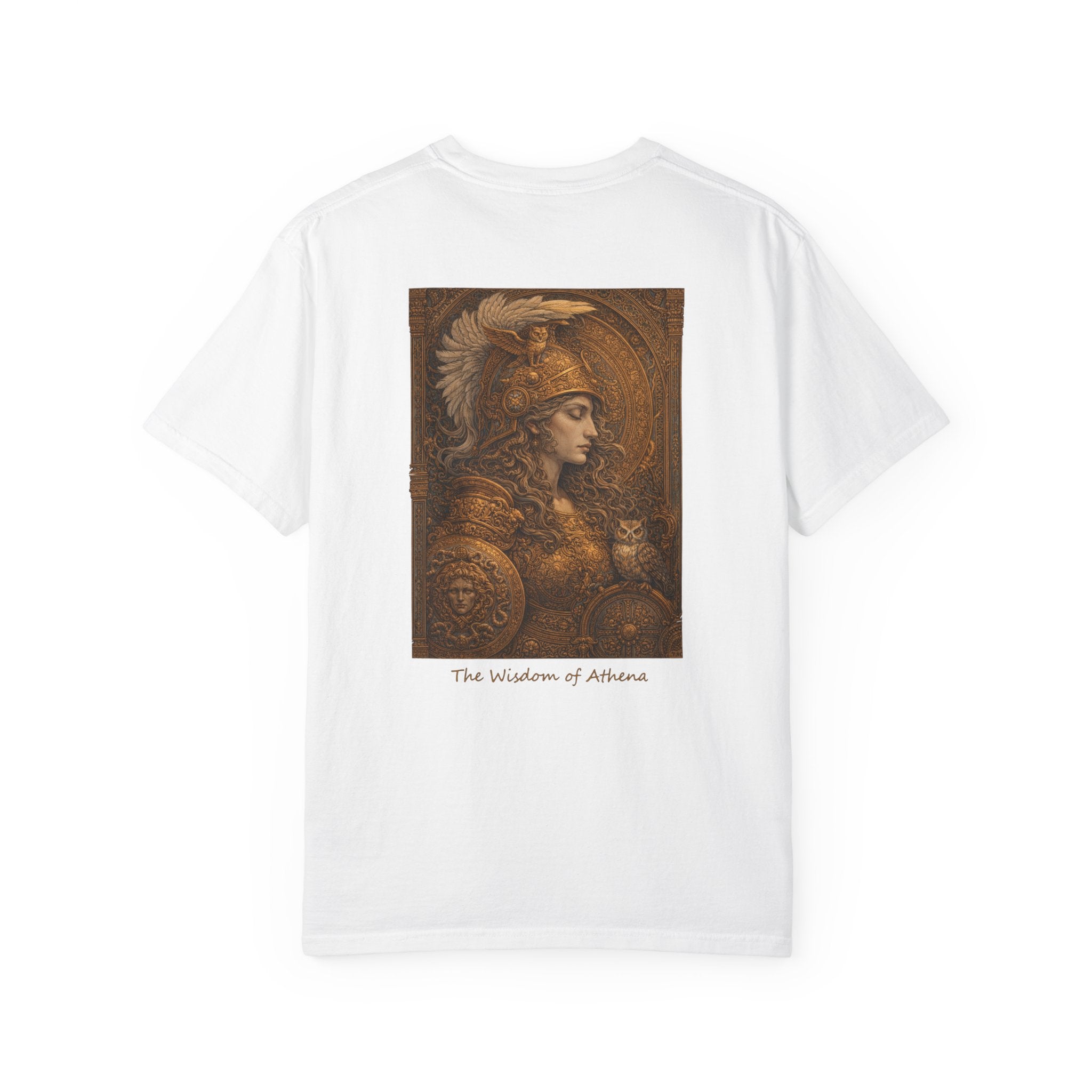 The Wisdom of Athena T-Shirt — Greek Goddess Mythology Art Tee | Athena Wisdom