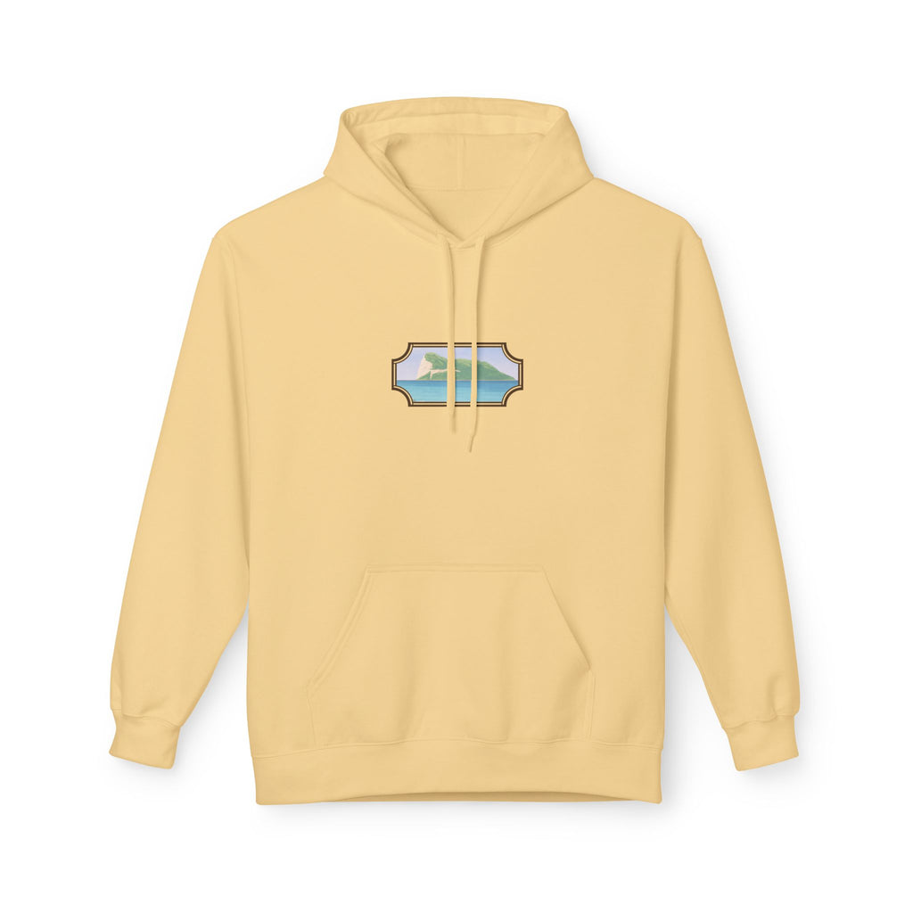 Gibraltar Del Levante Hoodie — Premium Coastal Window Art Hoodie | Gibraltar Heritage Apparel