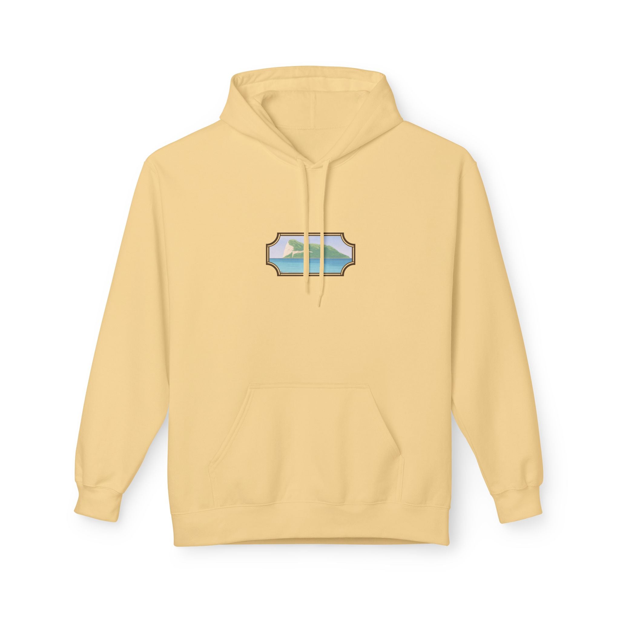 Gibraltar Del Levante Hoodie — Premium Coastal Window Art Hoodie | Gibraltar Heritage Apparel