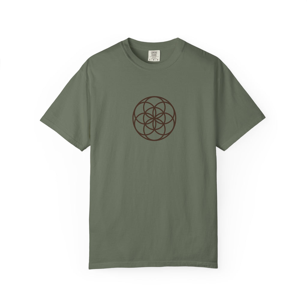 Seed of Life Sacred Geometry T-Shirt — Geometric Diagram Art Tee