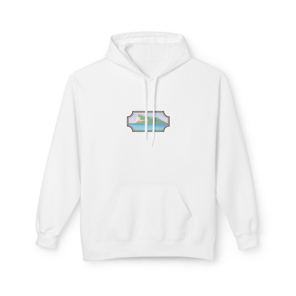 Gibraltar Del Levante Hoodie — Premium Coastal Window Art Hoodie | Gibraltar Heritage Apparel
