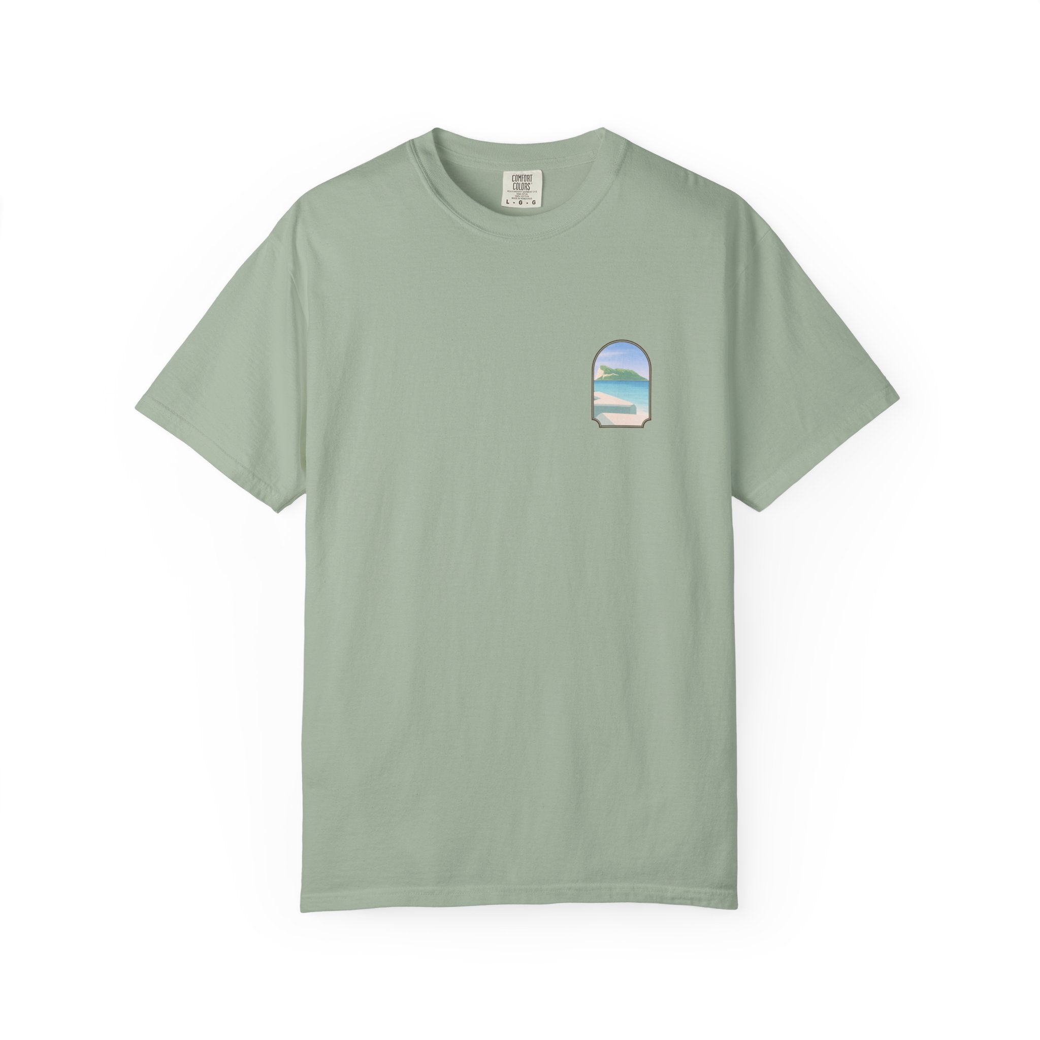 Gibraltar T-Shirt — Del Poniente Coastal Graphic Tee | Mediterranean Landmark