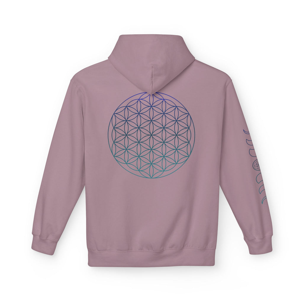Flower of Life Hoodie — Geometric Sacred Geometry Pullover | Spiritual Design