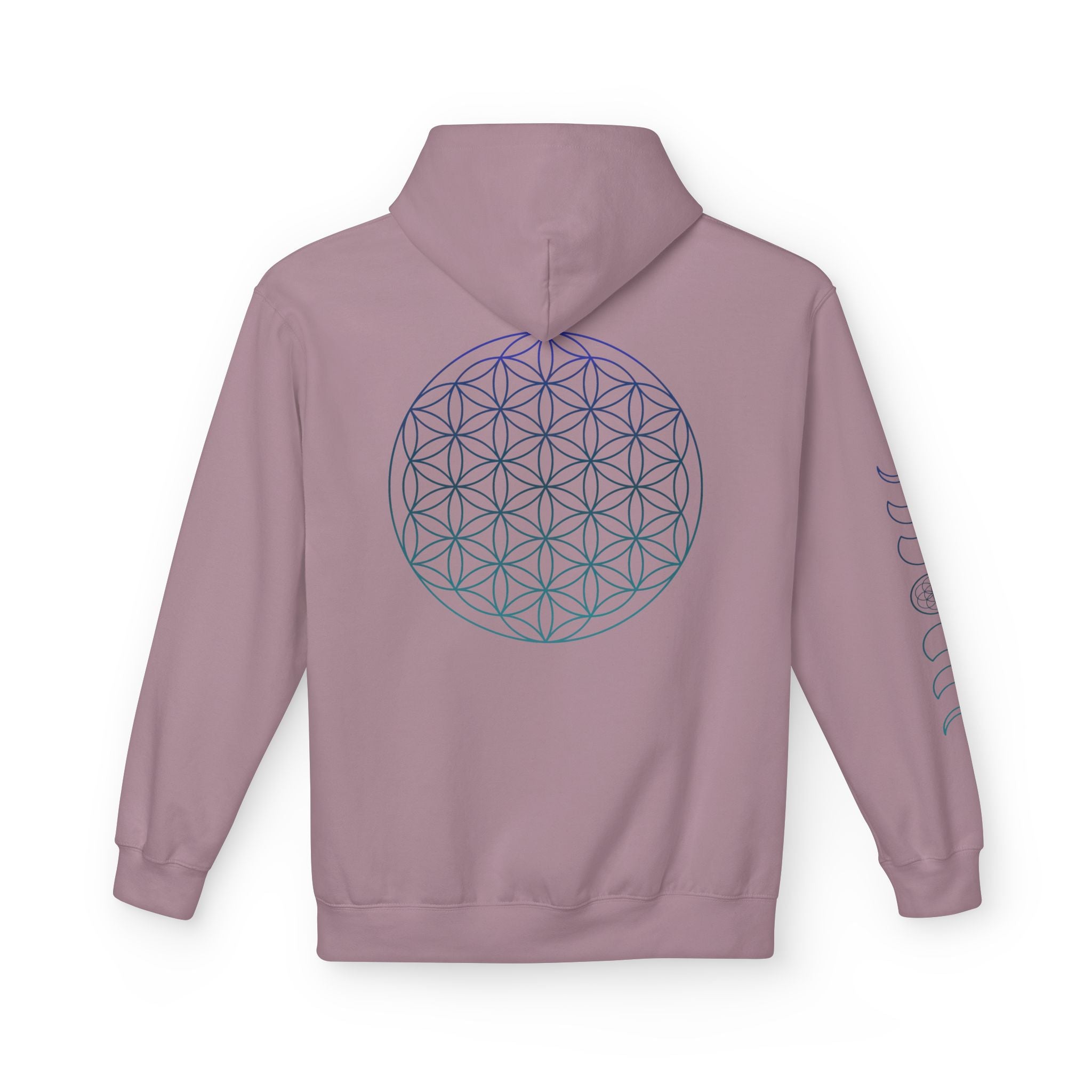 Flower of Life Hoodie — Geometric Sacred Geometry Pullover | Spiritual Design