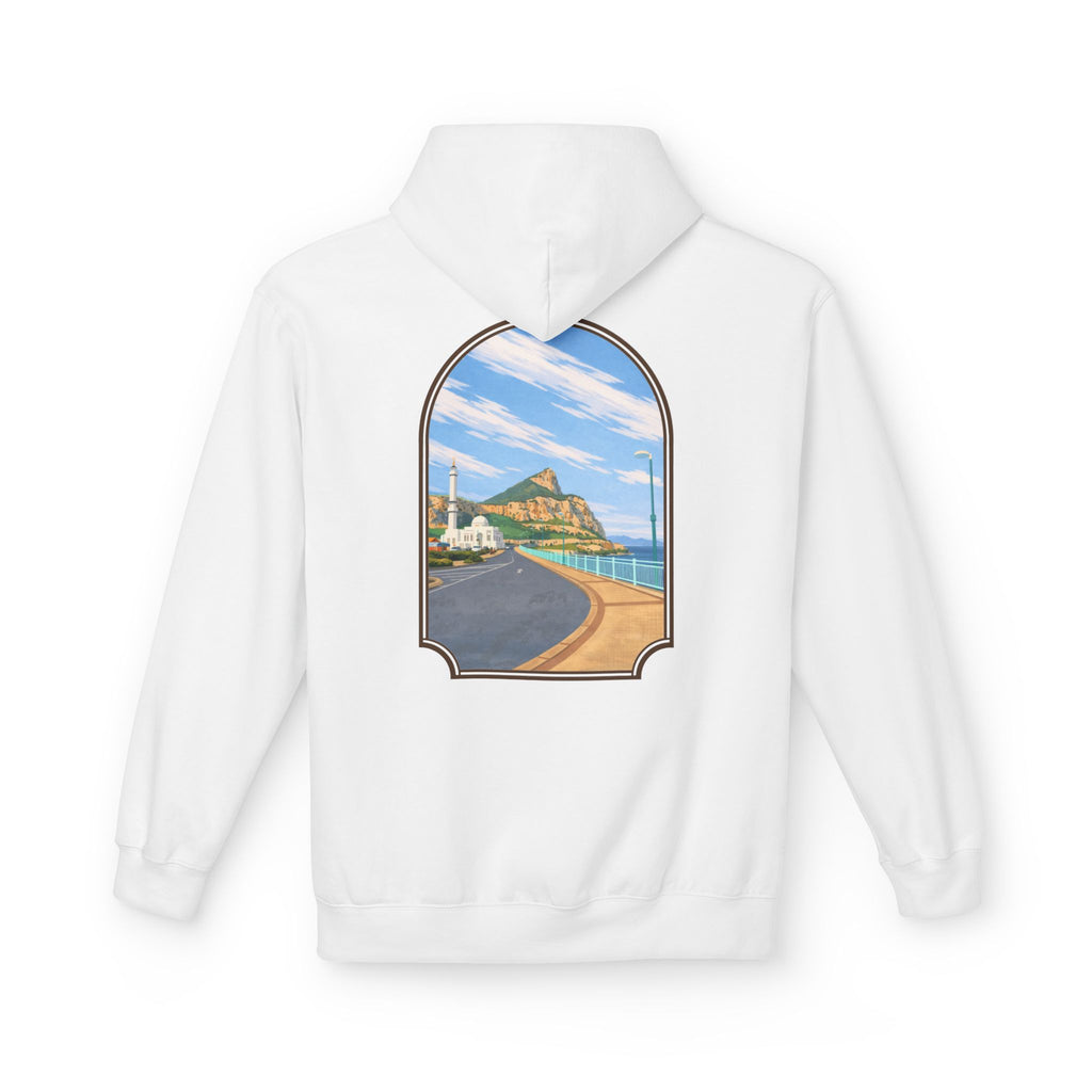 Gibraltar La Mezquita Hoodie — Premium Mosque Window Art Hoodie | Gibraltar Heritage Apparel