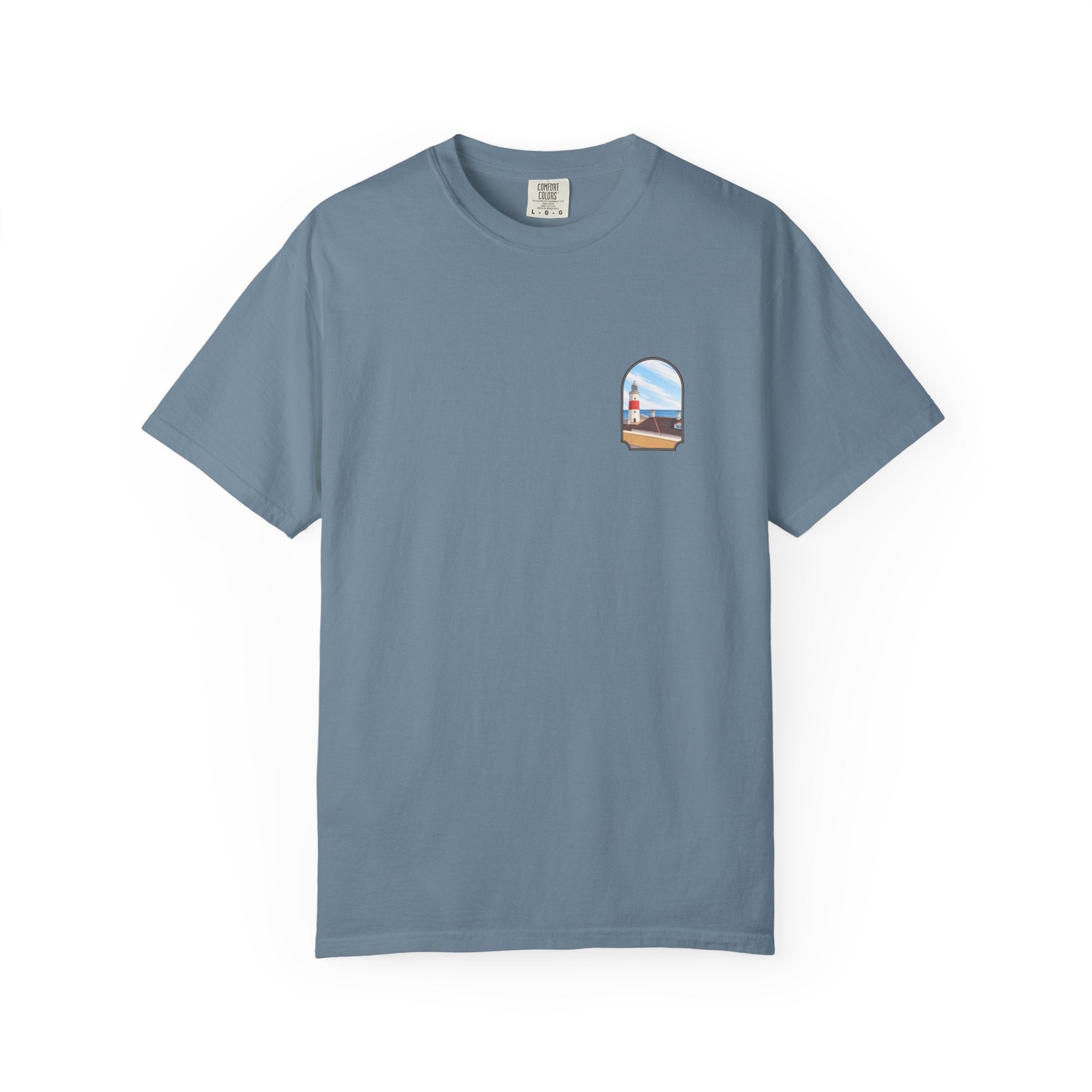 Rock of Gibraltar T-Shirt — La Farola Lighthouse Graphic Tee | Coastal Landmark