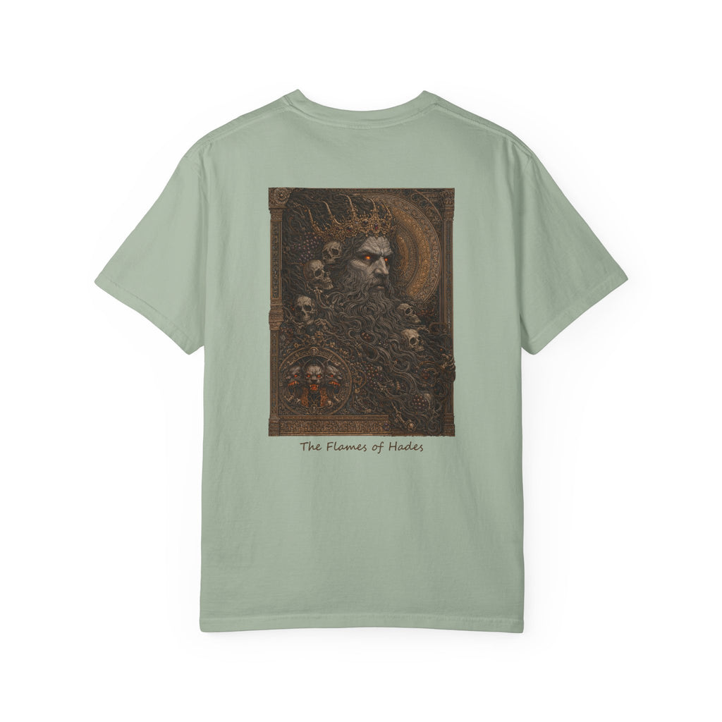 The Flames of Hades T-Shirt — Greek God Mythology Art Tee | Hades Underworld