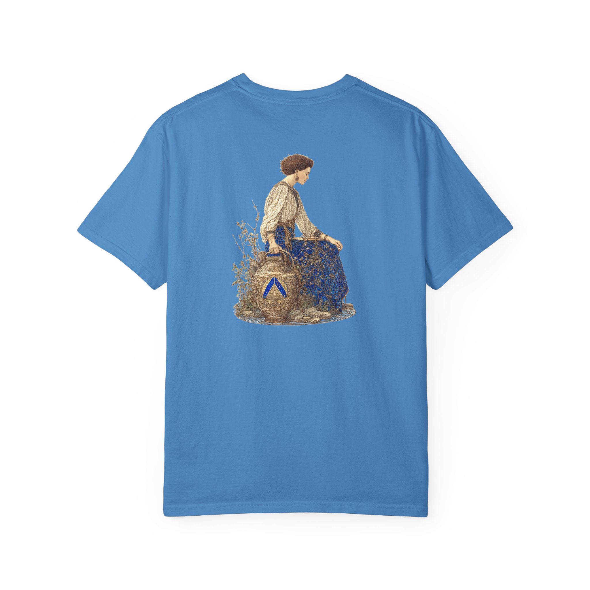 Zodiac Aquarius T-Shirt — Premium Horoscope Art Aquarius Astrology Tee