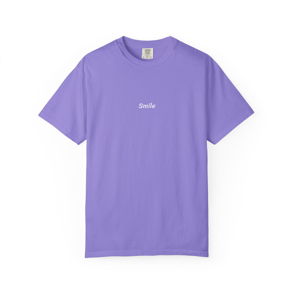Smile T-Shirt — Cute Sunshine Graphic Tee with Positive Quote 'The Sun Still Shines' Back Print | Motivational Apparel